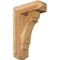 Ekena Millwork Olympic Craftsman Rough Sawn Bracket w/ Offset Brace, Western Red Cedar, 6"W x 16"D x 24"H BKT0604X16X24OLY04RWR - alternate 1